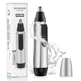 MAEXUS Nose Hair Trimmer, 2022 Painless Ear and Nose Hair Trimmer Clipper IPX7 Waterproof Battery Operated Stainless Steel Blades Safe Fit Nasal Cavity Suitable for Men and Women - Silver