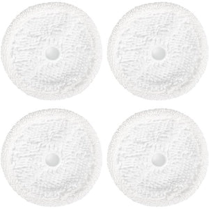 MAEXUS Vacuum Mop Replacement Pads for Bissell 3115 SpinWave Reuseable SpinWave Hard Floor Expert Wet and Dry Robot Vacuum Soft &Scrub Pads Set (4 Soft Pads)