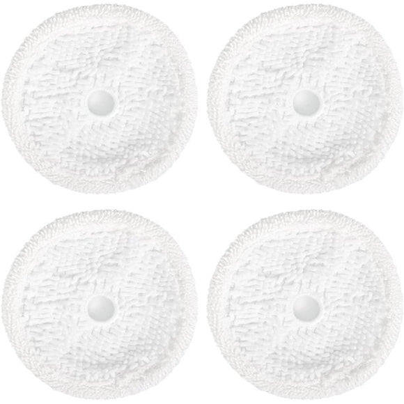 MAEXUS Vacuum Mop Replacement Pads for Bissell 3115 SpinWave Reuseable SpinWave Hard Floor Expert Wet and Dry Robot Vacuum Soft &Scrub Pads Set (4 Soft Pads)