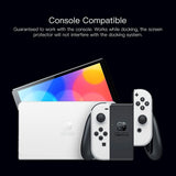 MAEXUS Switch OLED Screen Protector, Tempered Glass Screen Protector, Transparent HD Screen Protector for Nintendo Switch OLED, Anti-Fingerprint Bubble-Free (2 Pcs)