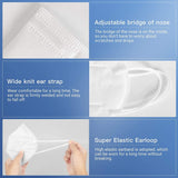 MAEXUS 20PCS White Disposable Earloop Face Mask, KN95 Protective masks Against PM2.5, Air Pollution