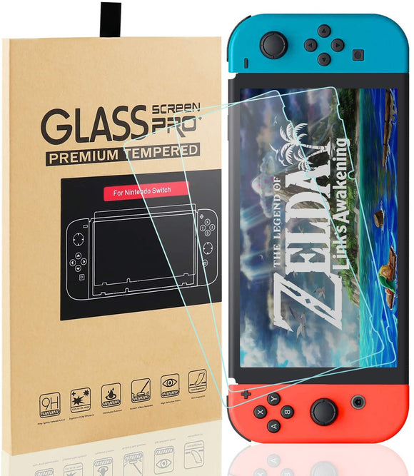 MAEXUS Nintendo Switch Screen Protector Tempered Glass HD Clear Anti-Scratch