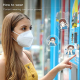 MAEXUS 20PCS White Disposable Earloop Face Mask, KN95 Protective masks Against PM2.5, Air Pollution